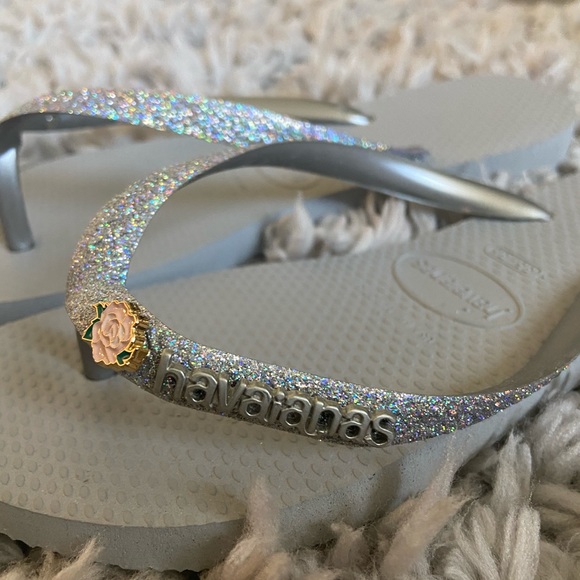 Havaianas Slim Glitter Flip Flops - Picture 2 of 5